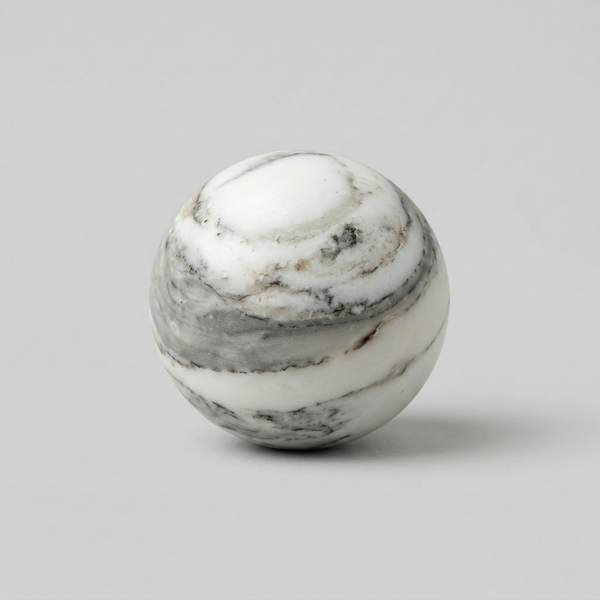 White Carrara - Gałka 4cm