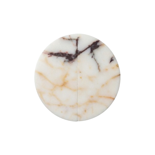 Door Handle - Calacatta Viola - Round