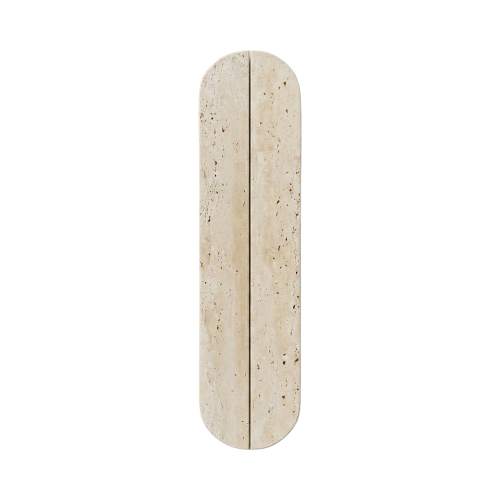 Door Handle — Beige Travertine - No Background