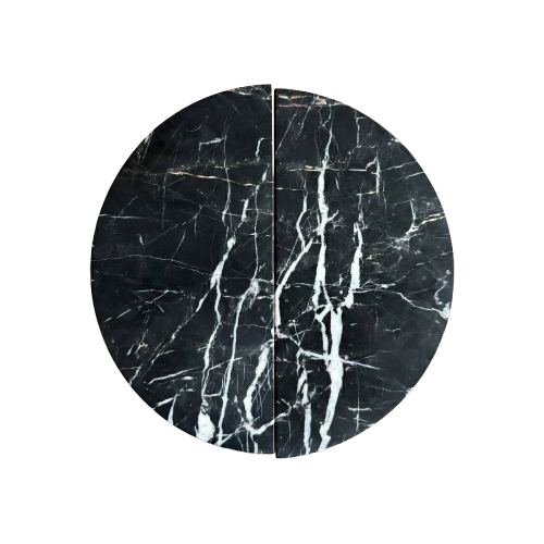 Door Handle — Black Marquina - No Background