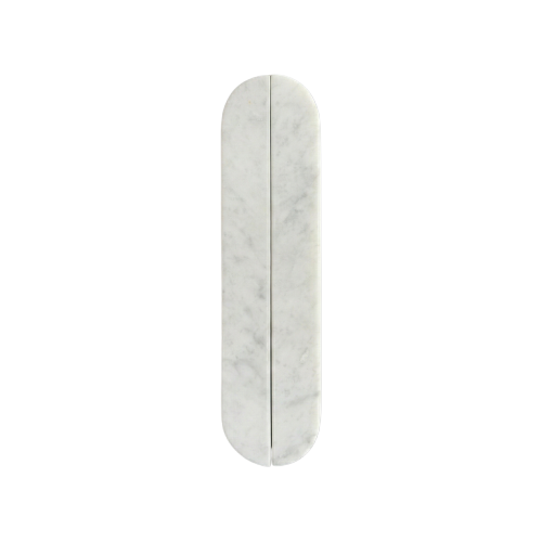 Door Handle — White Carrara - No Background